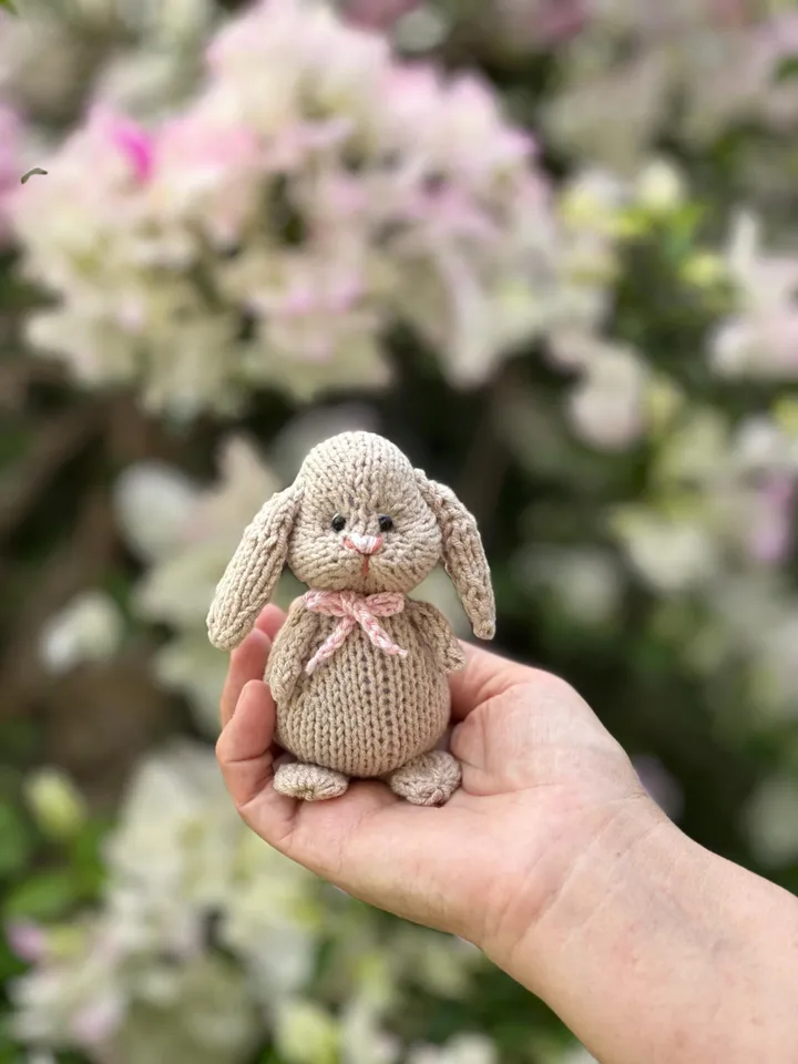 PDF Rabbit Knitting Pattern, Knitted Toy Tutorial, Knitted Animal Pattern, Hare