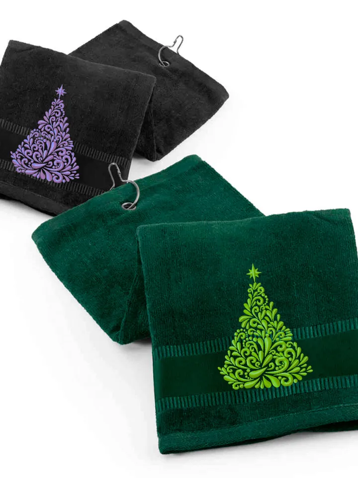 Christmas tree embroidery design, Christmas machine embroidery pattern 3 size, Embroidery files christmas ornaments instant download #R21