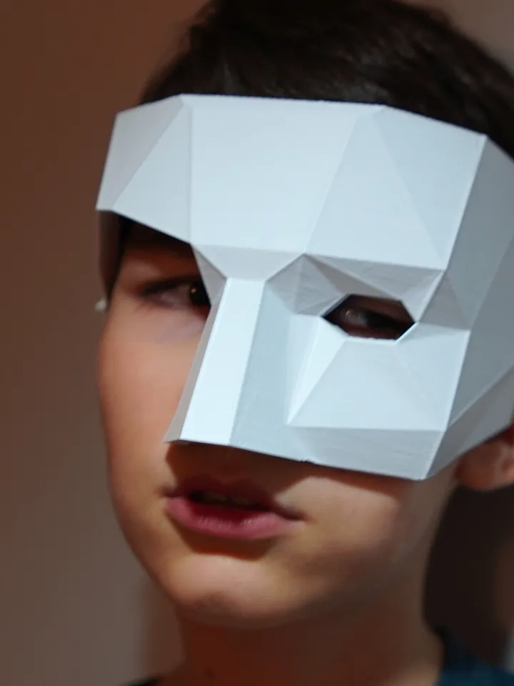 The Phantom of the Opera Mask Polygonal Children's The Phantom of the Opera mask