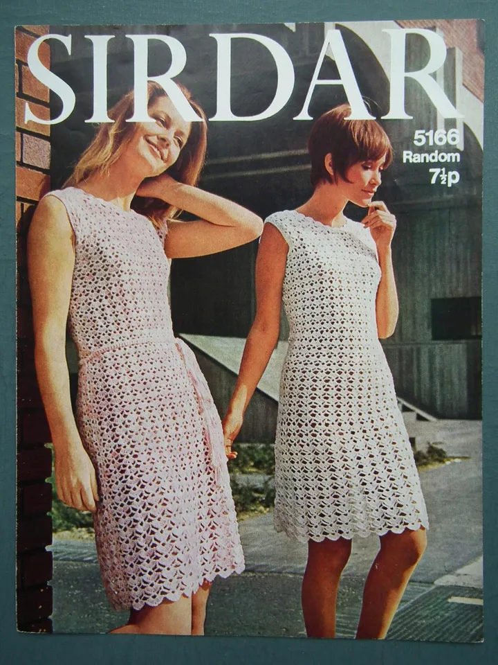 Dress crochet pattern easy simple pattern summary dress women tunic PDF instant download