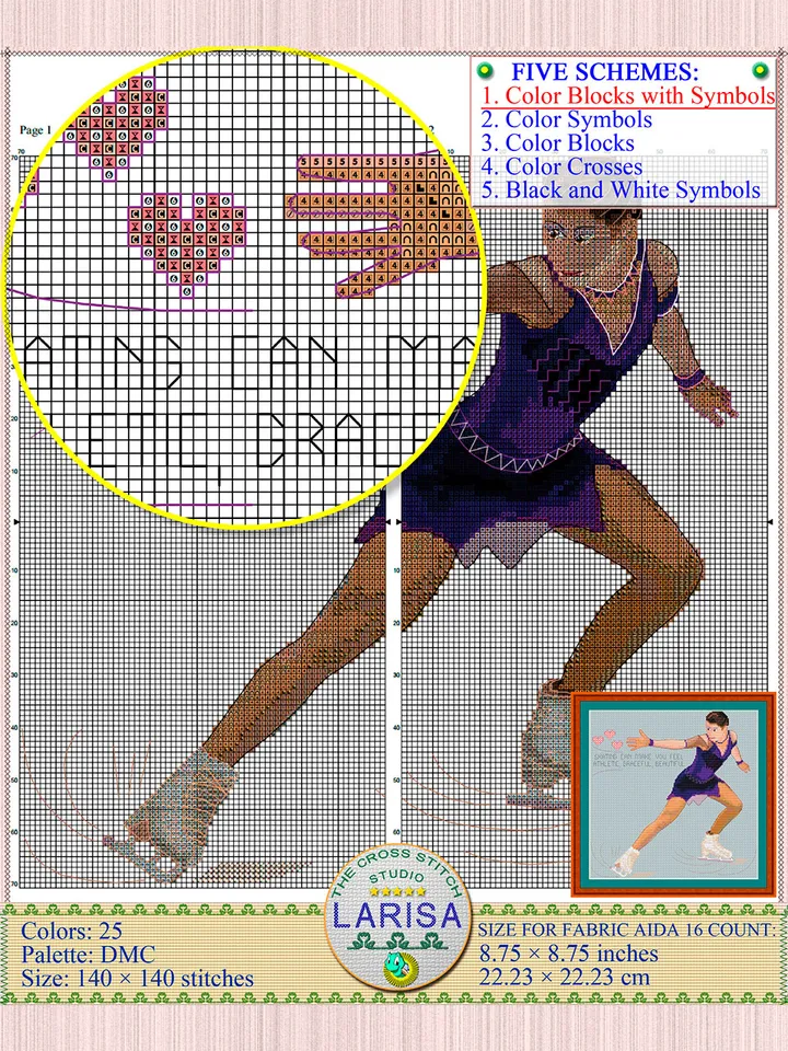 Figure Skating Cross Stitch Pattern | Figure Skater