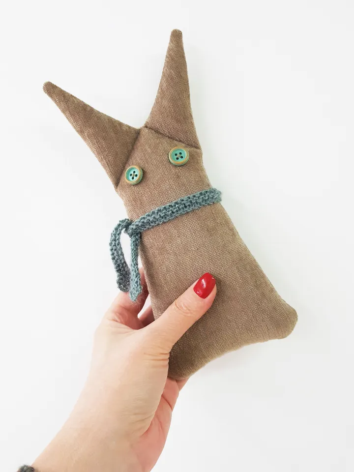 Bunny doll sewing pattern PDF digital tutorial in English, Stuffed animal sewing diy