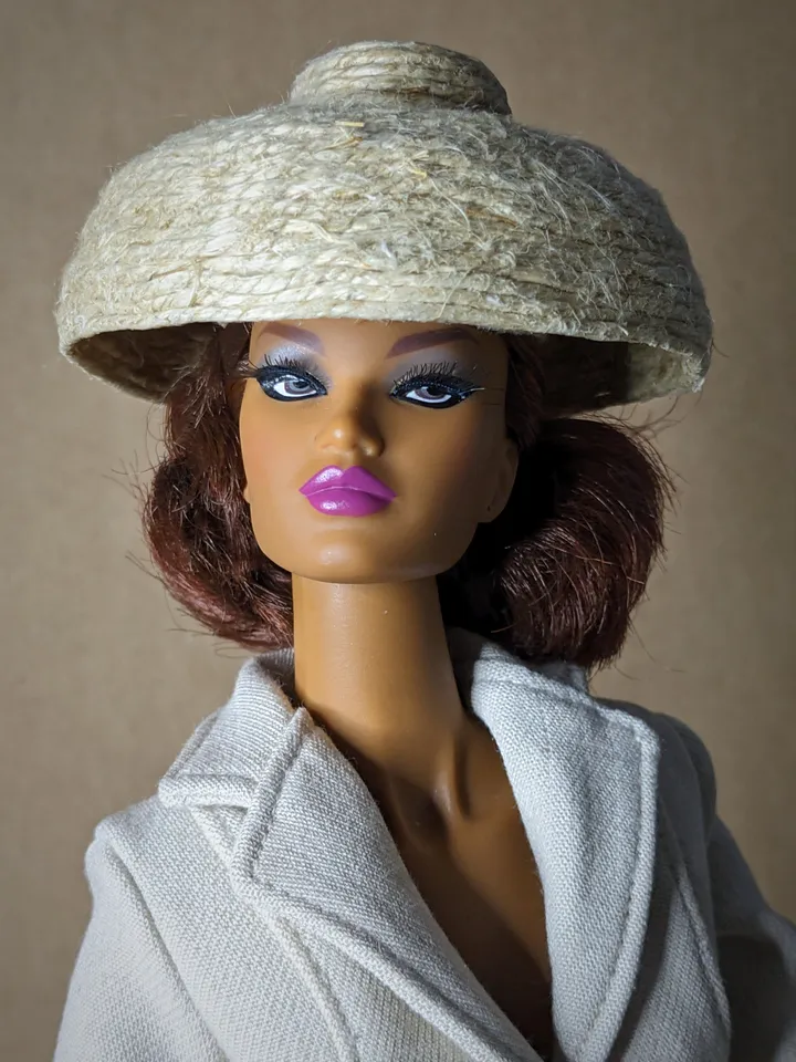 Handmade classic high fashion suit (jacket & skirt) for 16-inch Fashion Royalty dolls - FR16