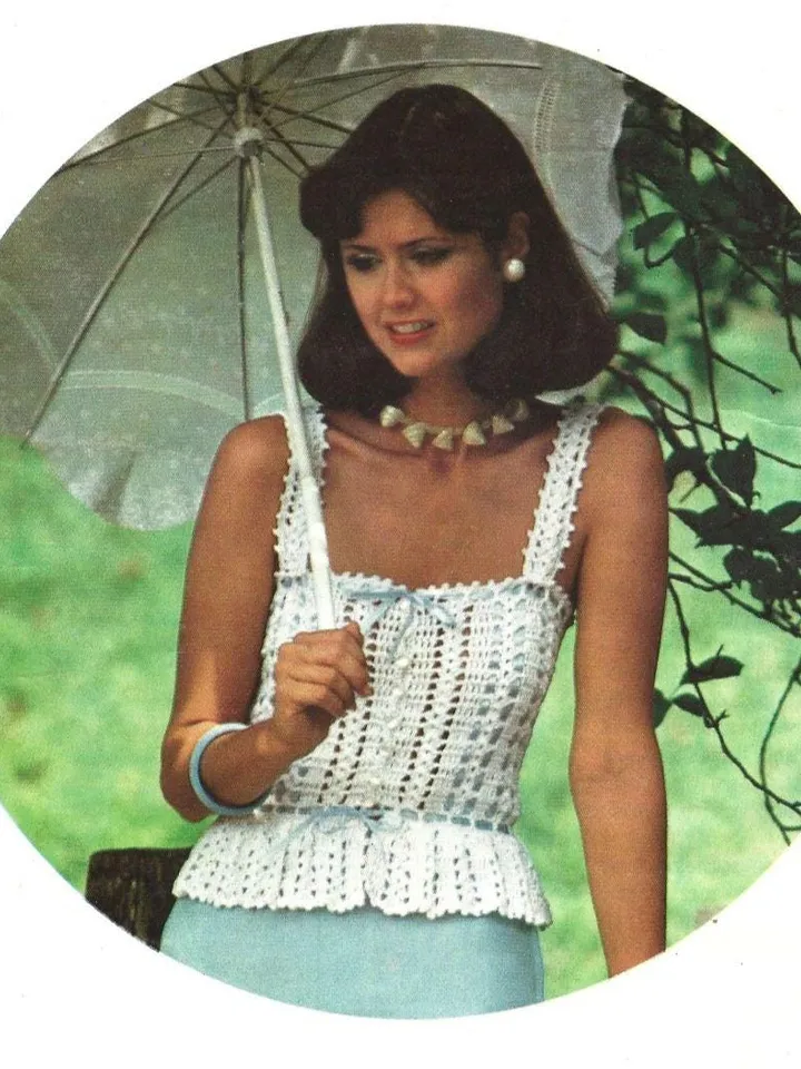 Camisole crochet pattern, top easy crochet, summer top Camisole women ladies pdf
