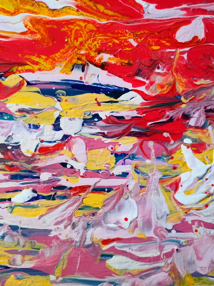Waves Storm Sea Sunset Original Art Bright Painting Artist Svinar Oksana