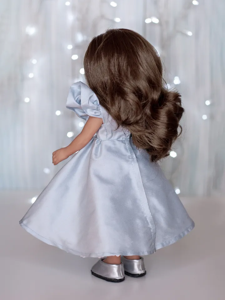 Paola Reina clothes, Silk dress, shoes, underwear, tulle skirt, Paola Reina dress, 13 inch doll clothes, Doll clothing
