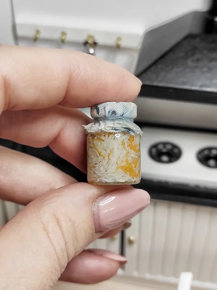 Miniature jars  -  dollhouse miniature - diorama - mini jars - gift