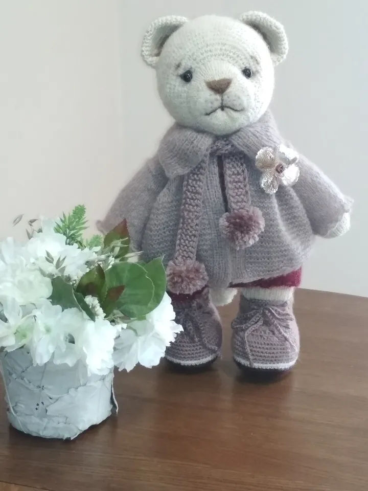 Amigurumi Lion, Doll clothes, Crochet animal lion, Handmade stuffed toy, Mohair toy, Wool babys toy, Organic toy