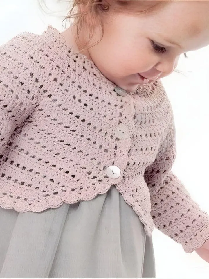 Crochet Pattern Baby Cardigan, baby bolero, baby jacket for sizes0-6, 6-12 months, 1-2 years baby pattern pdf