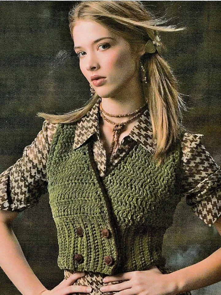 Vest crochet pattern, easy vest crochet pattern, summer vest women pdf