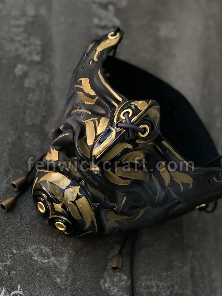 Japanese Demon - Golden Japanese/Oni Mask