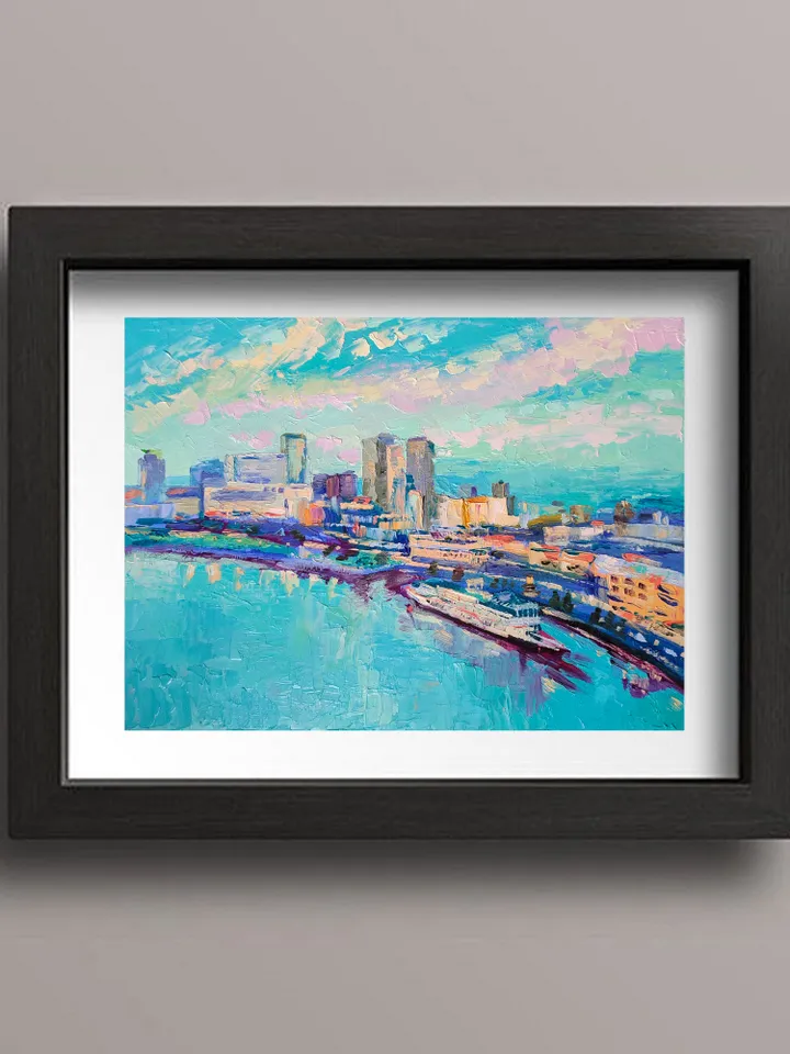 New Orleans painting Original Art oil painting 30 by 40 cm by Natalia Plotnikova