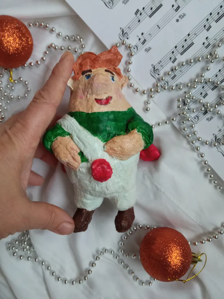 Carlsson - a unique Christmas tree decoration for a magical mood at Christmas. Handmade. Xmas gifts.
Holiday gifts Spun cotton doll