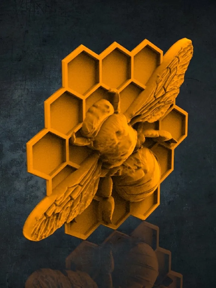 3D printable bee STL file
