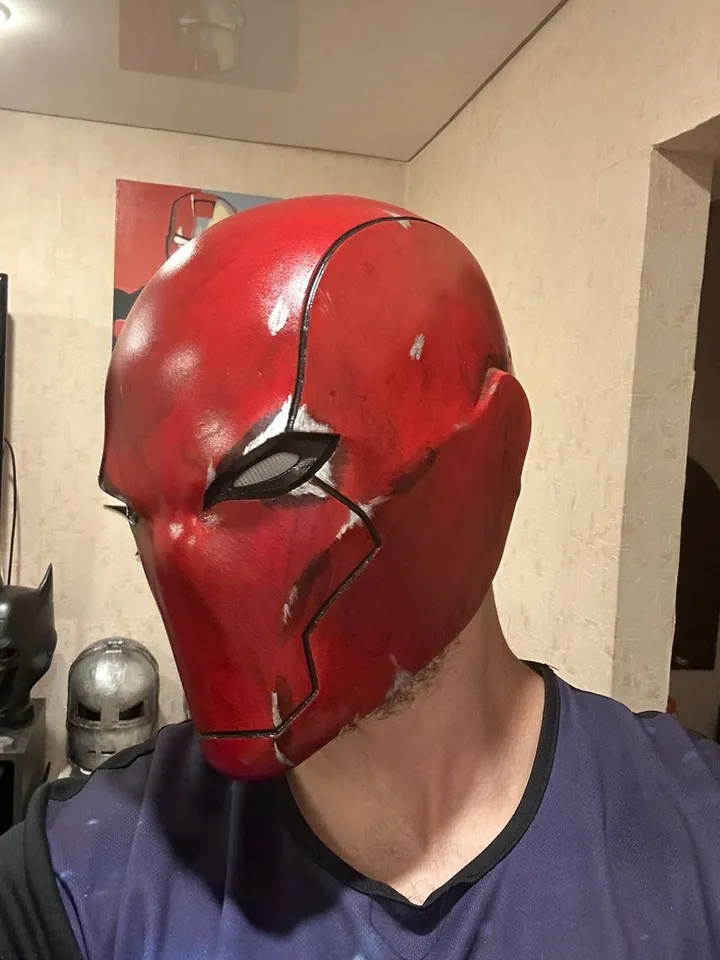 Red Hood Mask / Red Hood Helmet / Red Hood cosplay