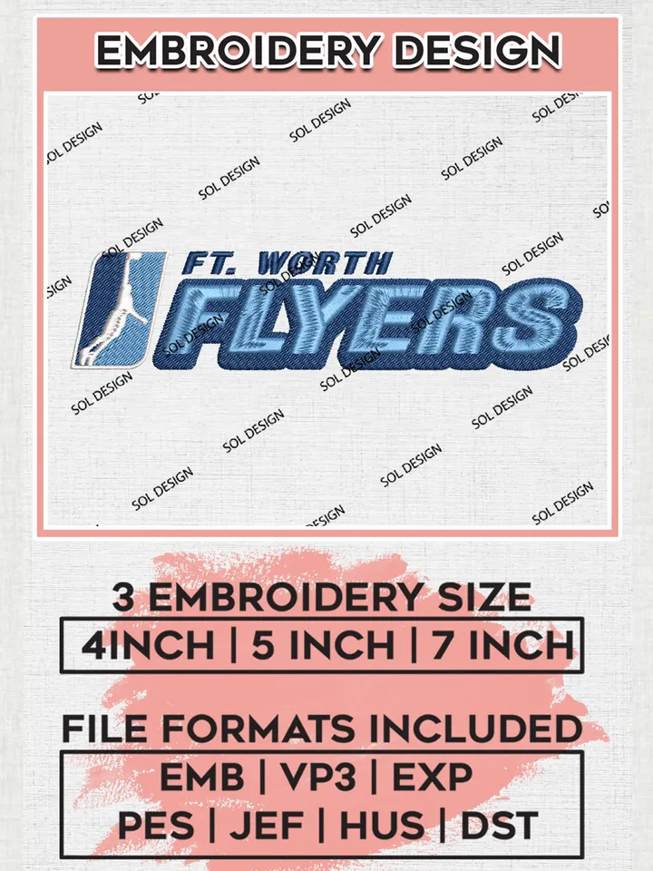 NBA Fort Worth Flyers Basketball Team Writing Logo Wordmark Embroidery Designs, NBA G League Team Embroidery Files, Basketball Machine Embroidery Designs, NBA Fort Worth Flyers Team Logo, Sport Machine Embroidery Design, Digital Download