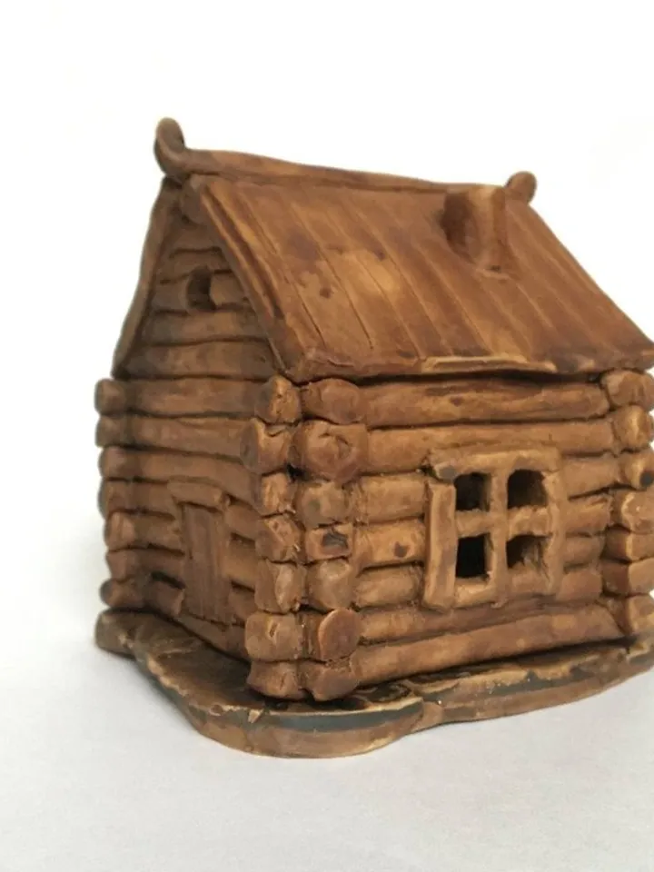 Candleholder for a warming candle Log house Log cabin Cabin Hut