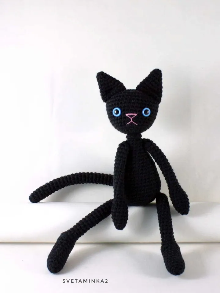 Crochet Cat Pattern. Amigurumi Cat Pattern. Cute Amigurumi Stuffed Toy. Digital Download. PDF.