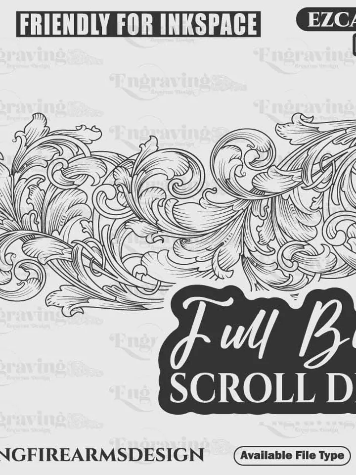 Scroll Pattern Design svg,lasercut,engravingfiles,scrolldesign,engravingdesign,engravingpattern,metalart