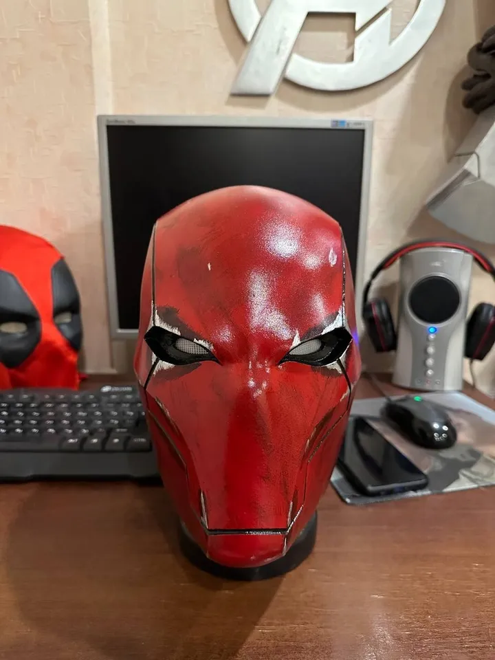 Red Hood Mask / Red Hood Helmet / Red Hood cosplay
