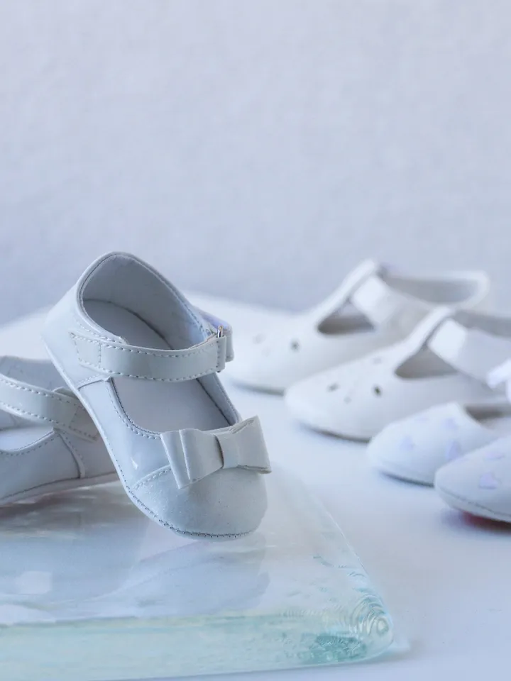 Baby Girl Baptism Shoes, Christening footwear Flower girl shoes cute white summer outfit