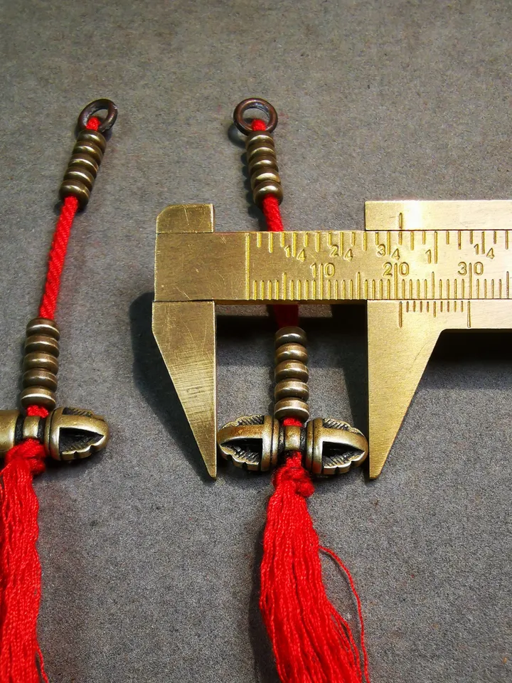 Gandhanra Handmade Tibetan Buddhist Mala Counters,Prayer Bead Counters,with Dorje and Vajra Pendant,Made of Brass