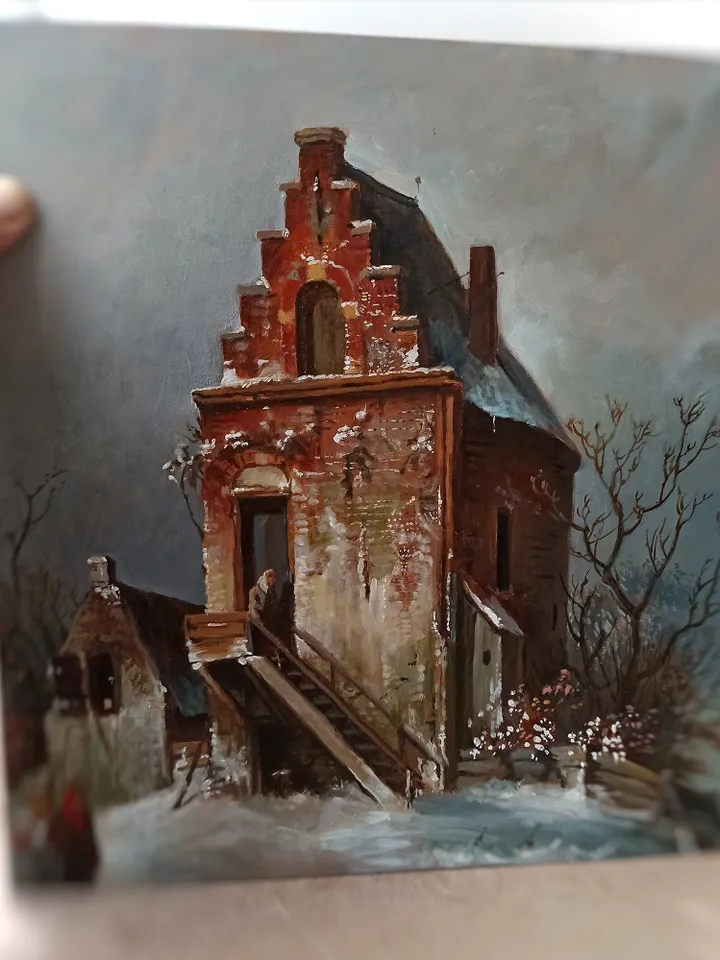 Old Watermill Original Oil Painting