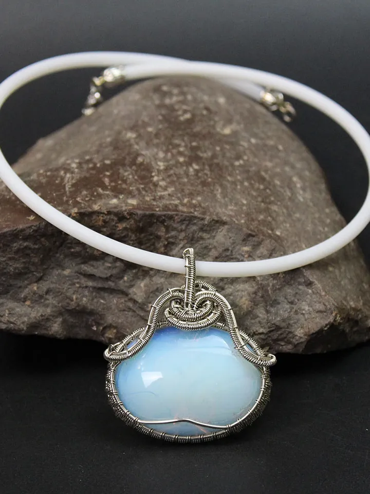 Wire Wrapped Stone Pendant