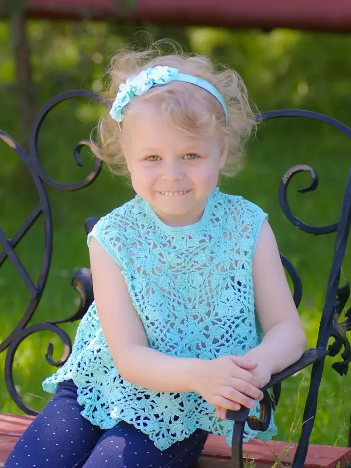 Kid's Summer Crochet Top Monika – Crochet Top Pattern for a Little Girl