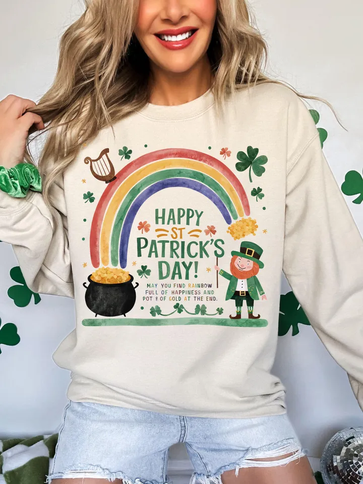 St Patrick's Day PNG, Rainbow Gold Pot png, Lucky Child's st patty Png, Shamrock PNG, St Patricks Mama mini Png, Lucky Charm Png, Watercolor