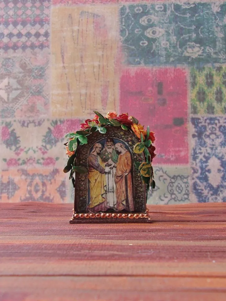 Nativity Scene. Dollhouse Miniature. 1:12. Handmade. Christmas. Christmas Gift. Author's design.
