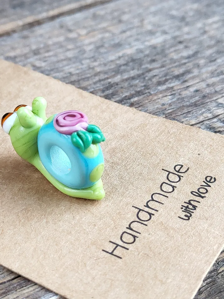 Fox charm bead fox Jewelry fox bracelet glass fox gift fox miniature fox glass beads large hole beads lampwork beads European big hole beads