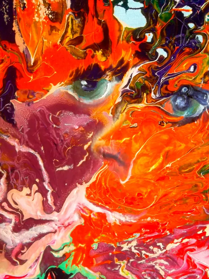Love Girl Man Woman Summer Abstract Painting Art Original Oil Painting Canvas Large Artist Svinar Oksana