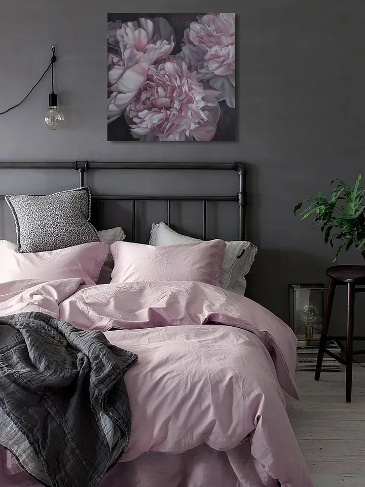 Pink peonies painting
