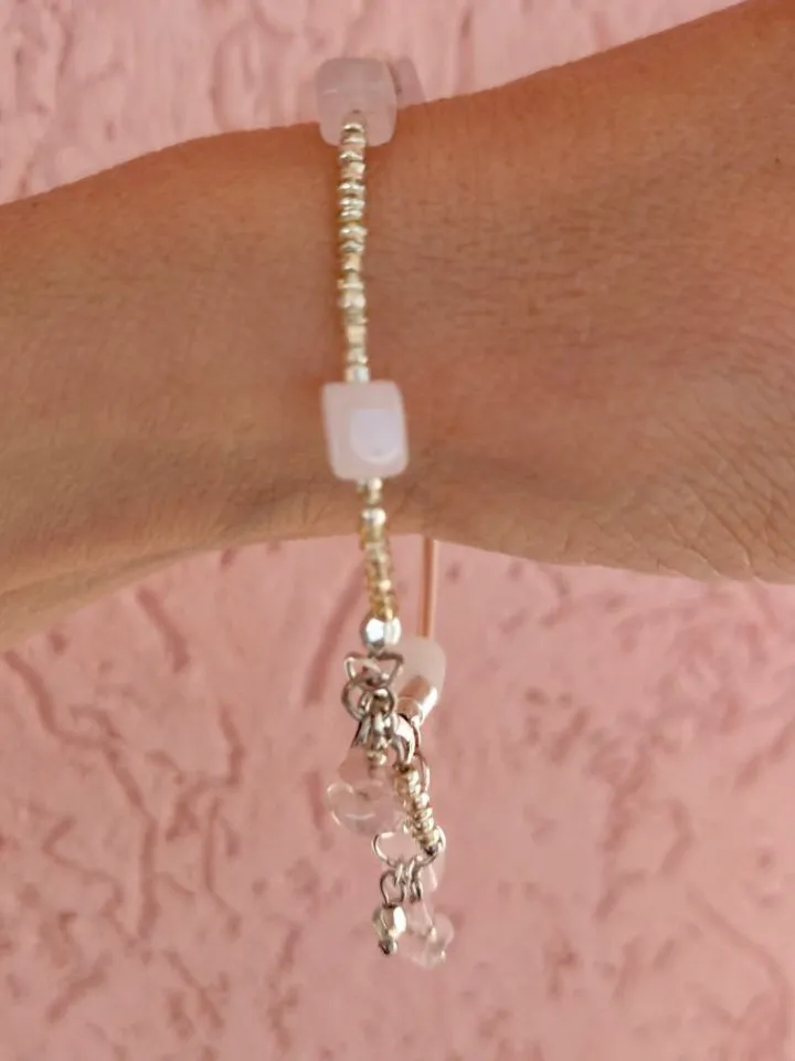 Quartz necklace and bracelet