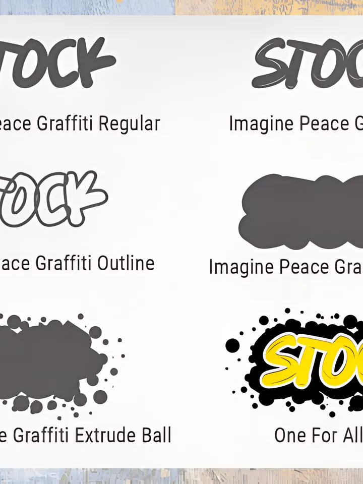Imagine Peace Graffiti Font