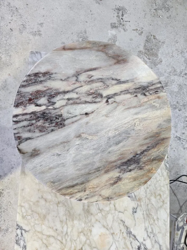 Salome marble top Only the top table is 23.5" real marble handmade and free shipping
