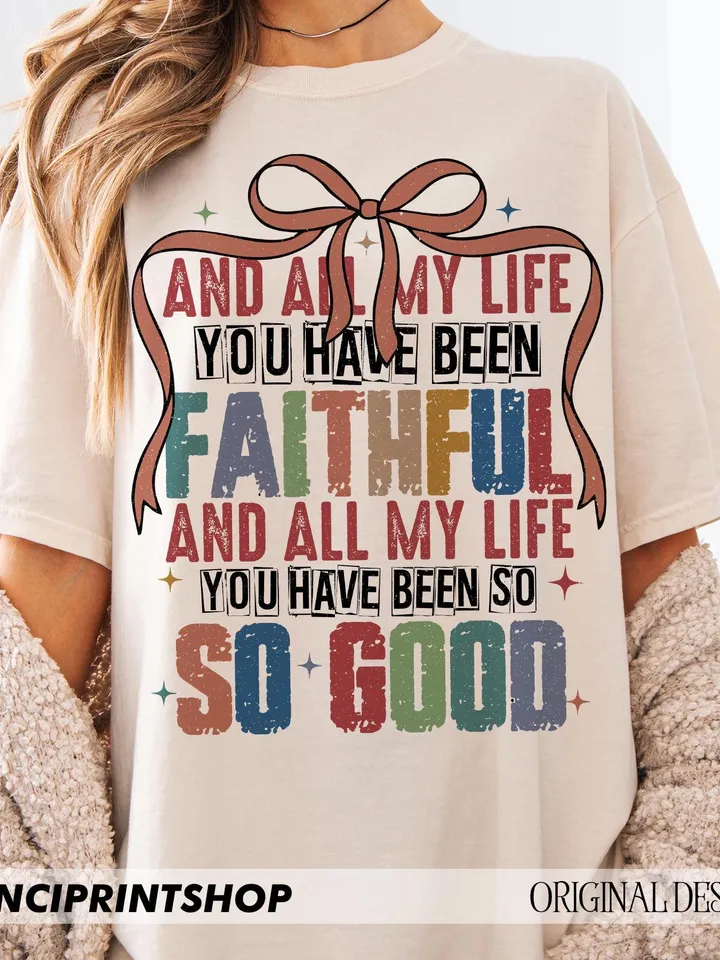 All My Life Faithful Png, Retro Christian png, Bible Verse png, Jesus png, Religious Png, Christian Sublimation, Sublimate Designs Download