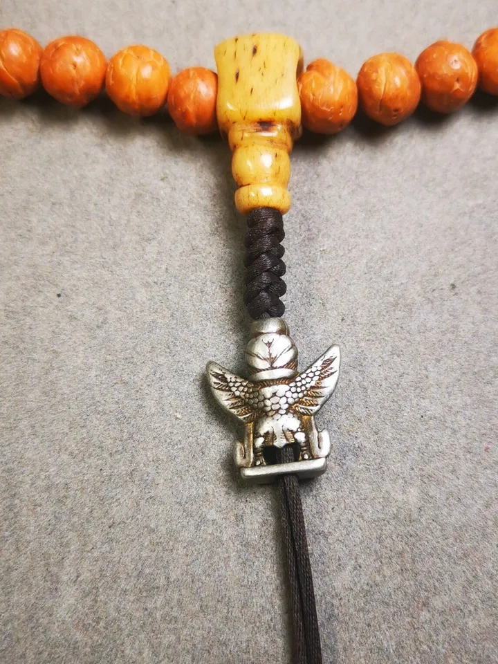 Gandhanra Handmade Tibetan Amulet,Garuda Pendant for Mala,Bag Hanging,Prayer Bead Accessories,0.7" × 0.6"