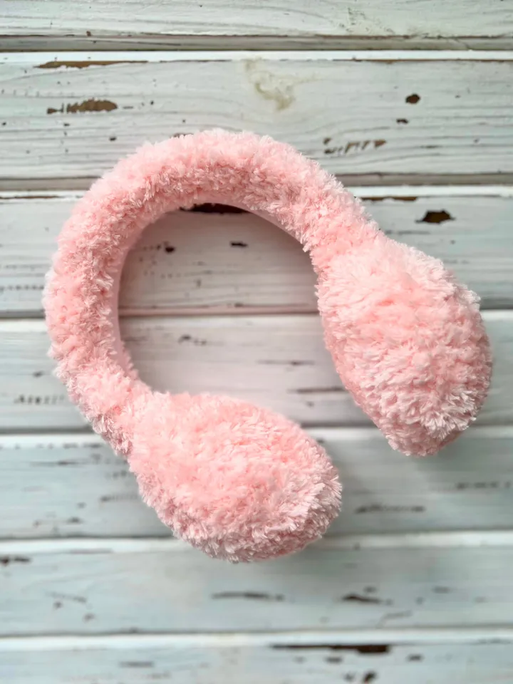 Earmuffs crochet pattern PDF, fur headband, headphones, headset digital instant download