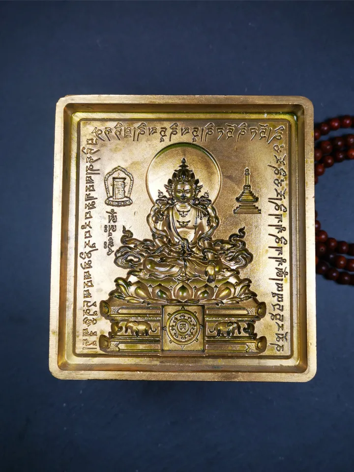 Gandhanra Handmade Tibetan Buddha Statue Mold,Akshobhya Tsa Tsa,Copper Mould For Making Clay Buddha Statue,Tsha Tsha