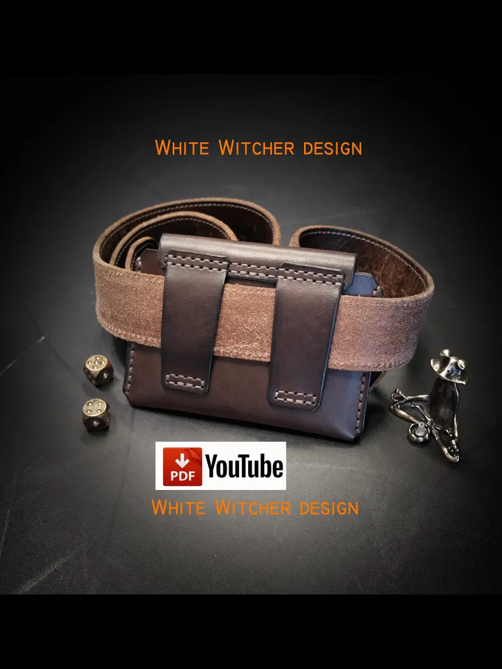 Leather pattern - Belt Wallet - Hunter. EDC45