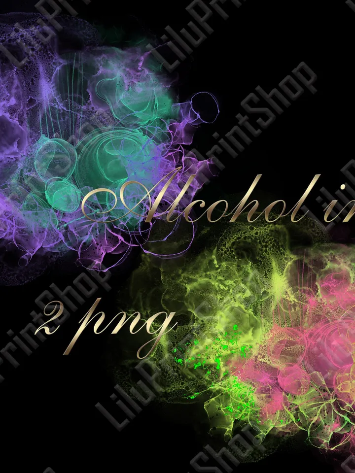 Neon background png Alcohol ink bundle PNG Halloween Vibrant Brush Stroke clipart Watercolor Splatter sublimation designs instant download