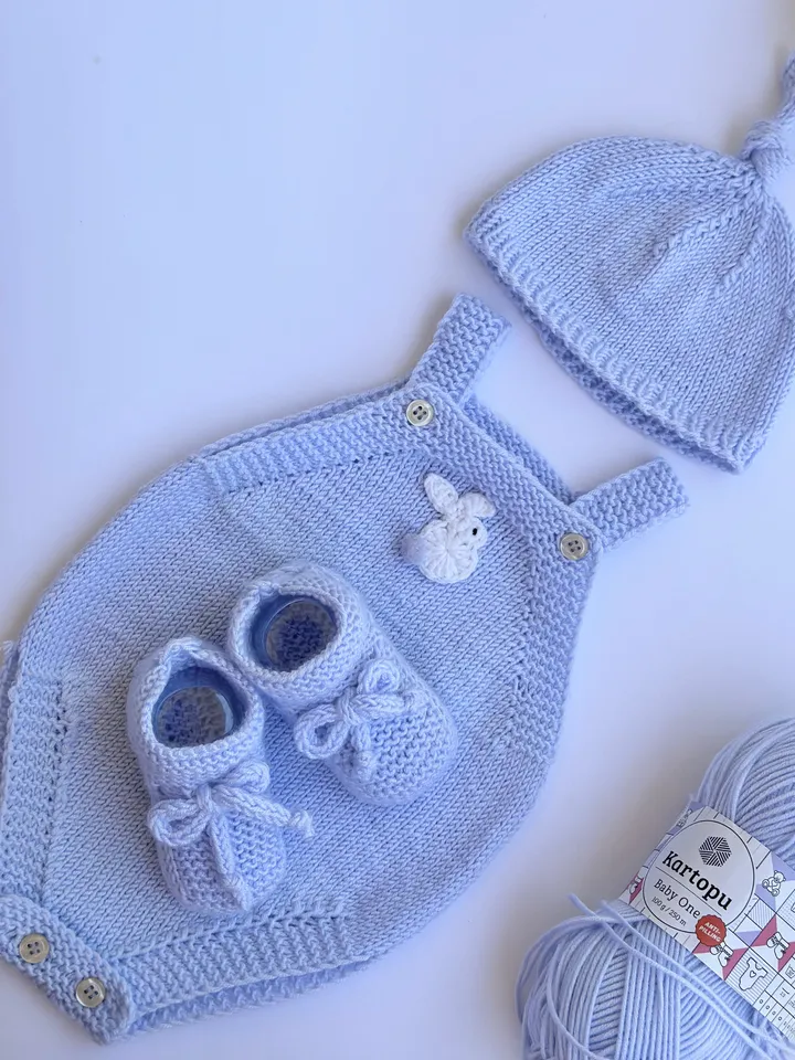 PDF Newborn Onesie Seamless Knitting Pattern – Comfort for Your Newborn with video ENG