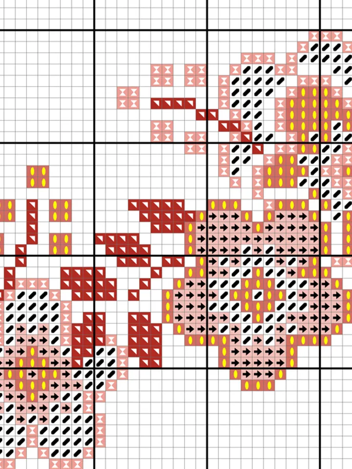 Anniversary cross stitch. Birthday cross stitch pattern. Boho Cross Stitch. Flower cross stitch.