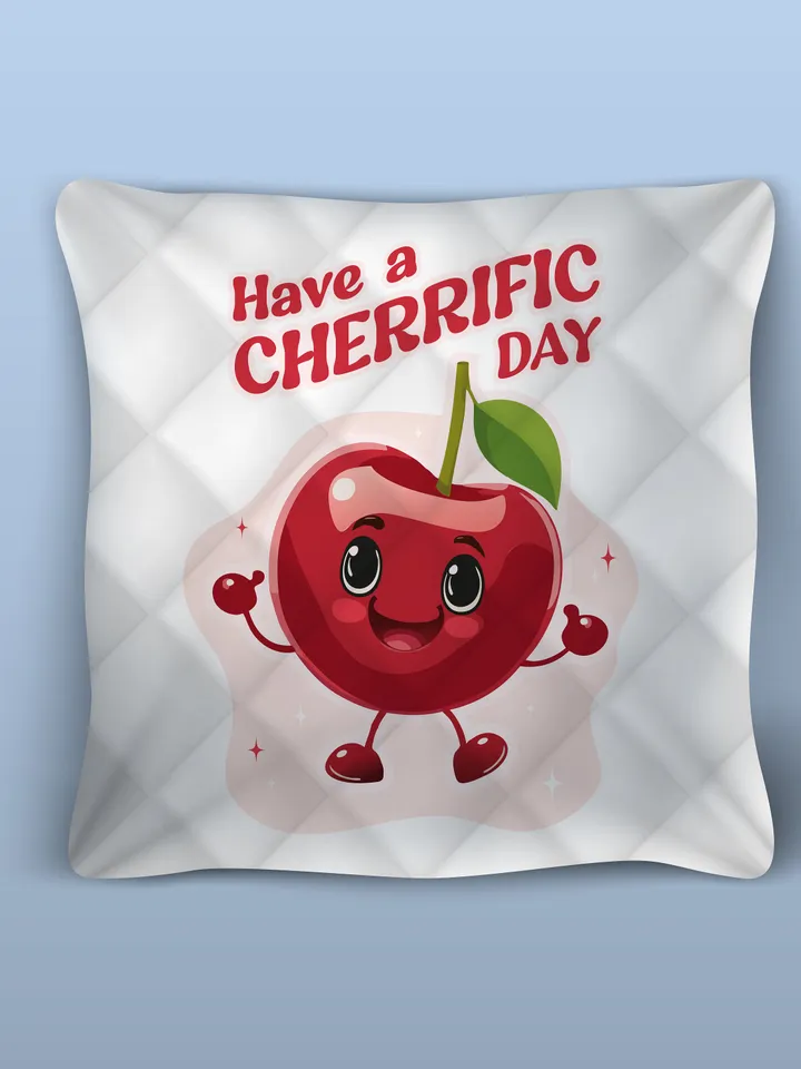 Cute Cherry Character Design, Have a Cherrific Day, Gift Cut Files, Sublimation Design, Trendy Cute and Groovy Aesthetic Design for T-shirt