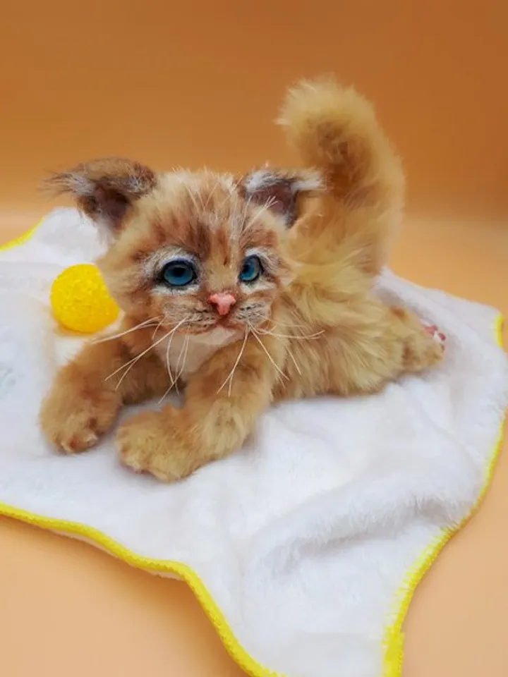 Sewing PATTERN Cat Toy - Posing Toy-Cat Toy - Stuffed Animal  - Toy Cat