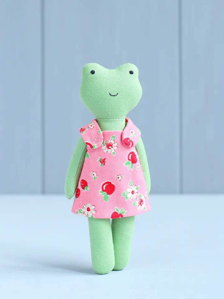 2 PDF Frog Family (Large Frog and Mini Frog Stuffed Animals) Sewing Patterns Bundle