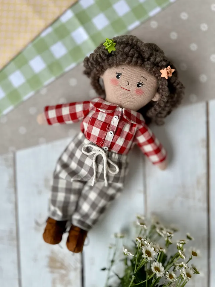 PDF pattern The doll is 30 cm tall with clothes