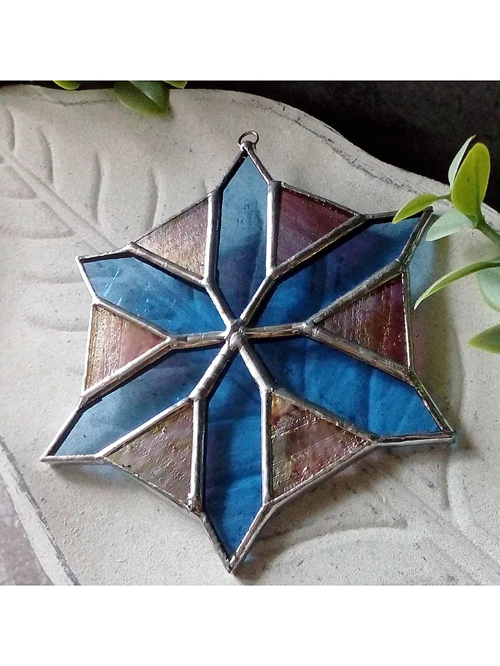 Christmas decorations, snowflake, christmas ornaments, christmas tree star, snowflake suncatcher, new year tree toy,